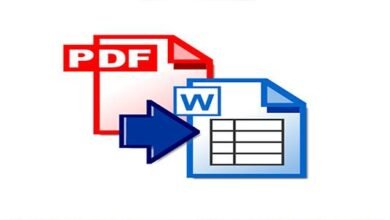 تحويل من pdf إلى word