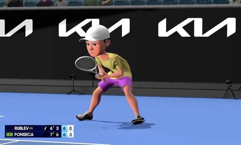 Australian Open Wii tennis